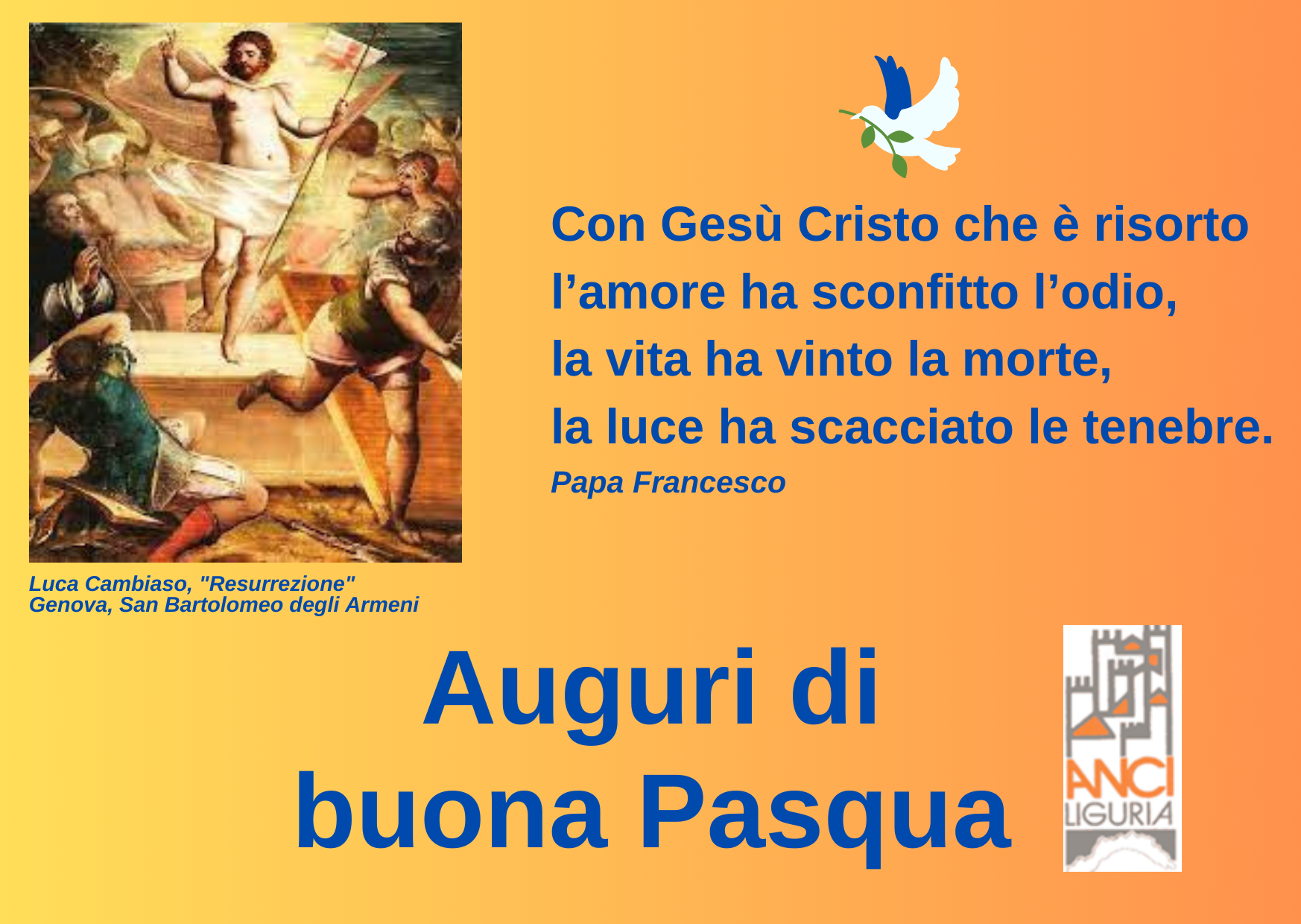 Auguri di buona Pasqua da Anci Liguria