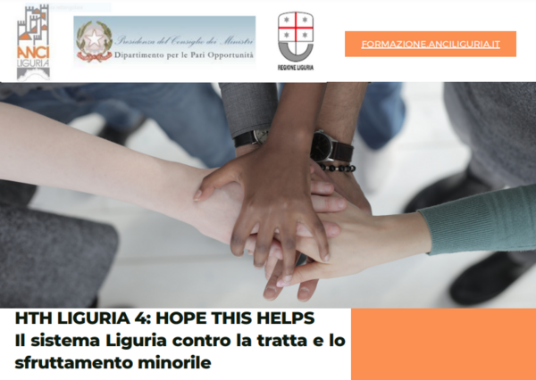 Tratta: al via la formazione a cura di Regione Liguria e Anci