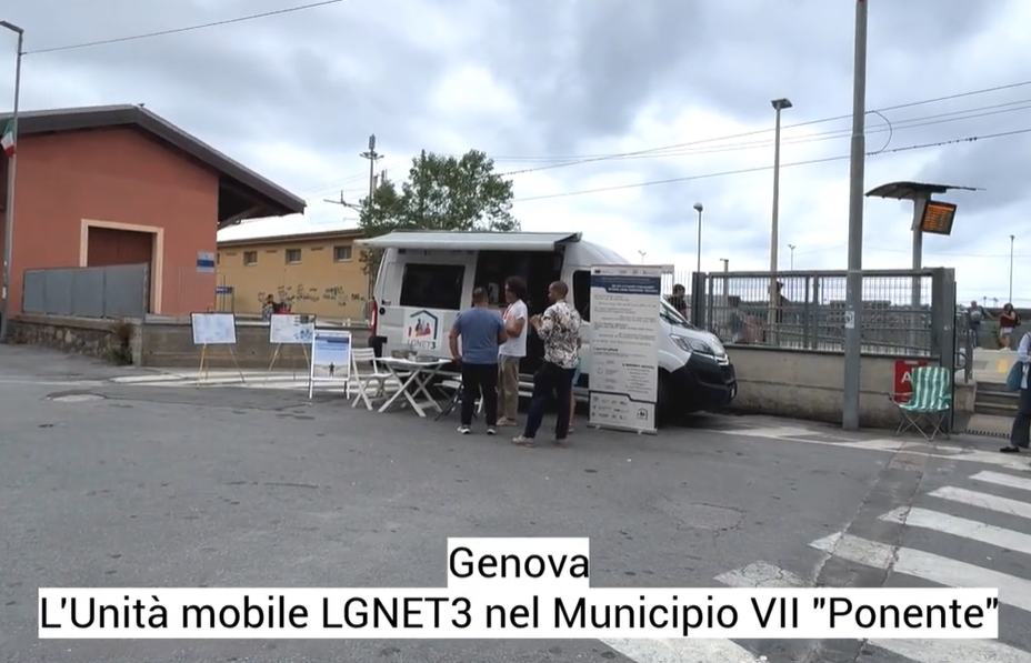 Tappa a Genova Voltri per l'Unità mobile di LGNET3: servizi e orientamento in strada