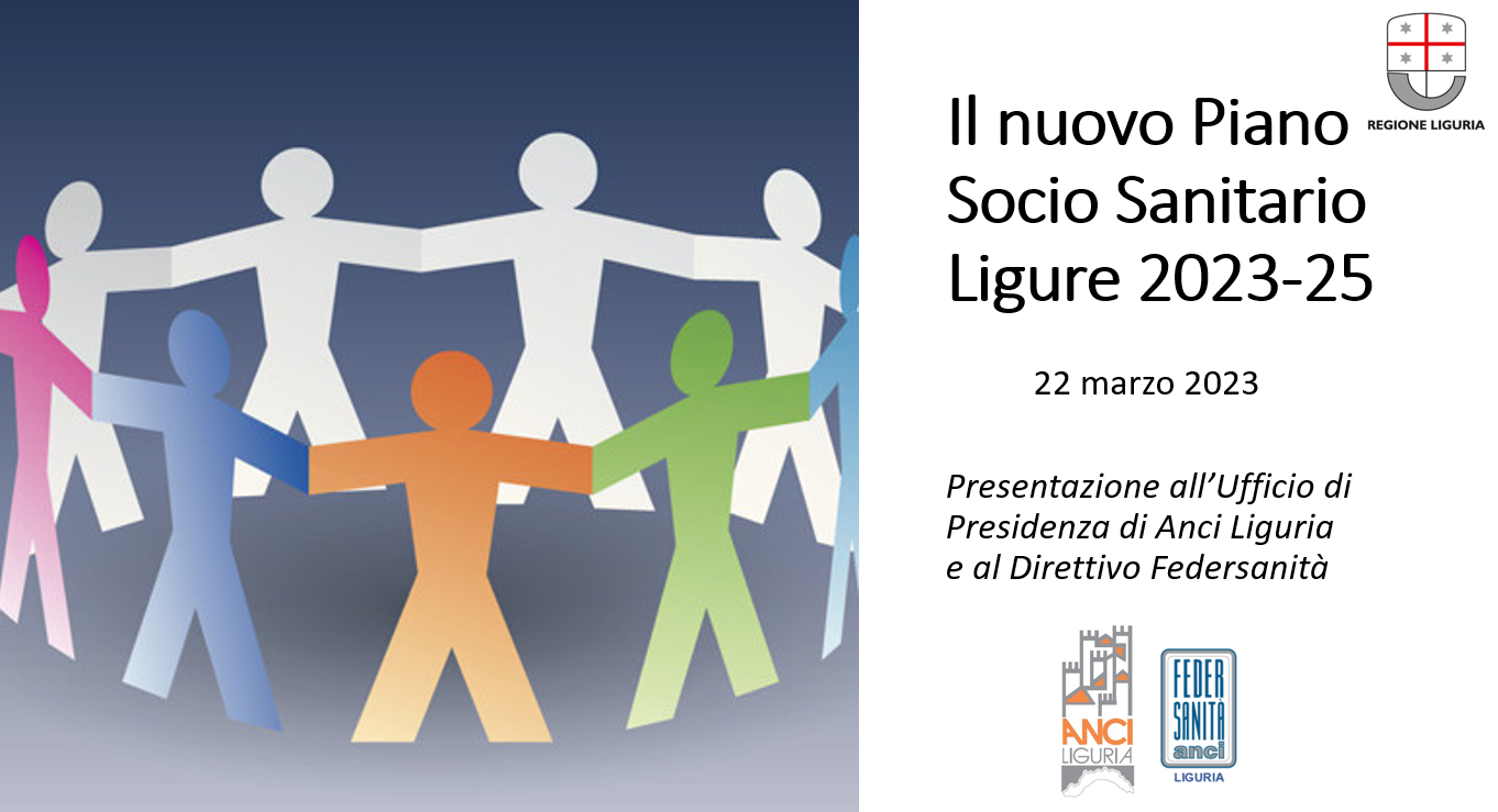 Presentazione del nuovo Piano Socio Sanitario ligure 2023-2025